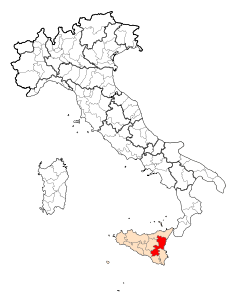 Provincia di Catania – Localizzazione